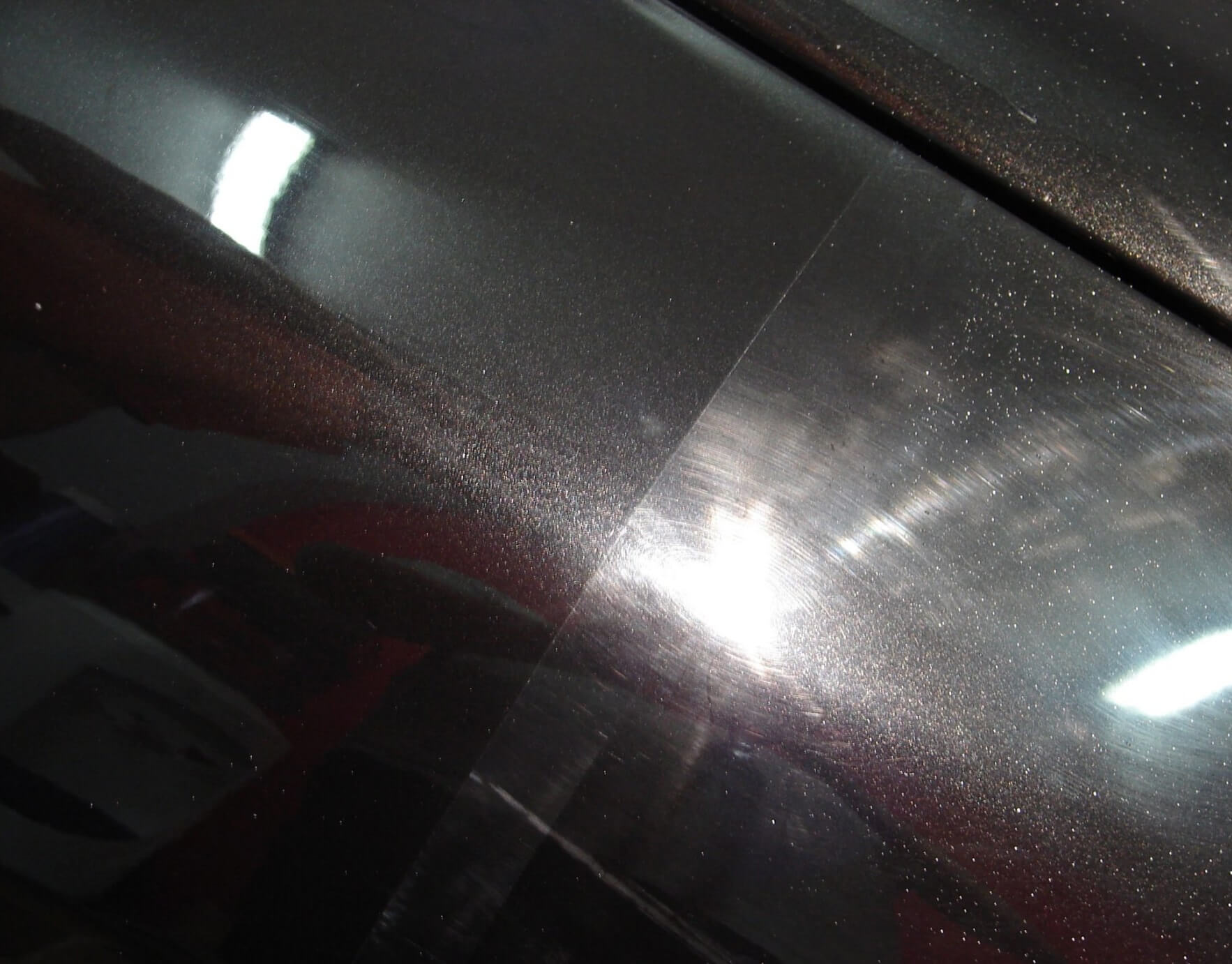 polerowanie lakieru przed i po