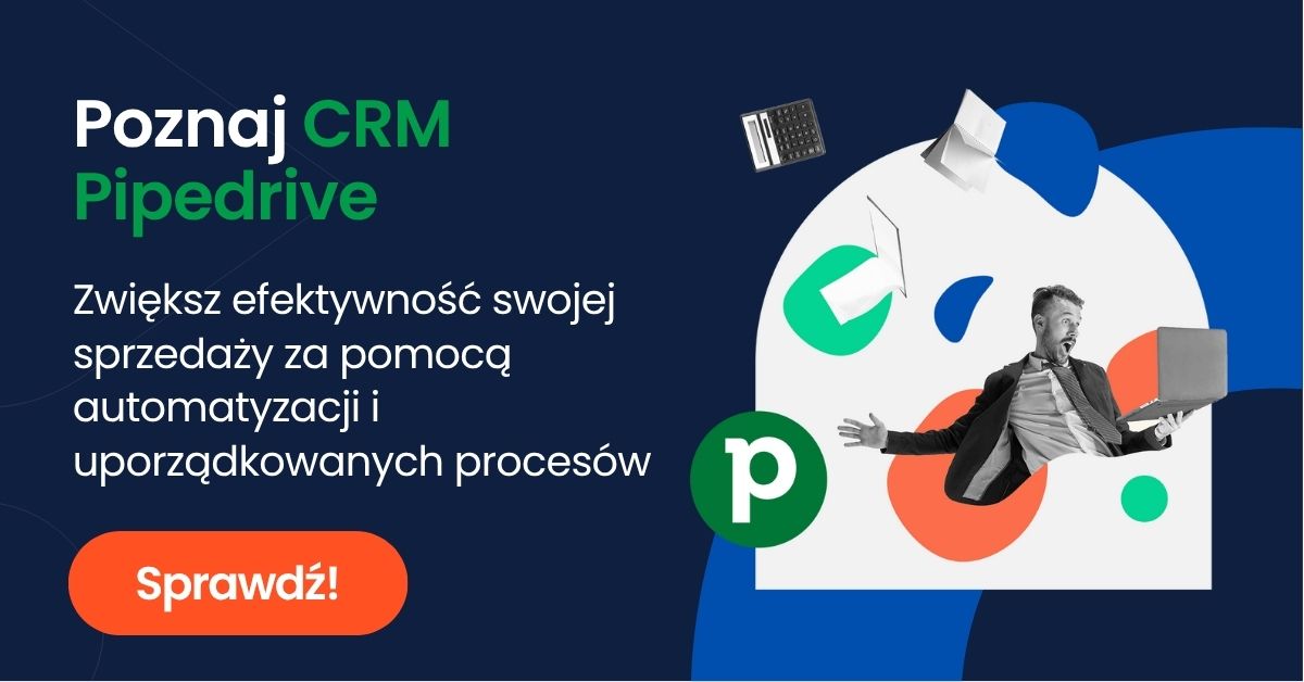 Pipedrive – CRM wspierający zarządzanie zespołem sprzedażowym.