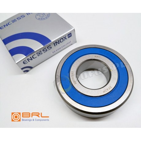 6306 2RS SS - nierdzewne (+ smar spożywczy) - BRL-ENC